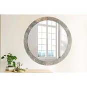 tulup.si Okroglo okrasno ogledalo Vintage beton fi 90 cm