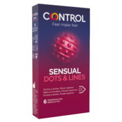 Control preservativi Sens Dots/Lines, 6 kondomov
