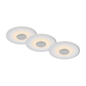 Briloner - Komplet 3x LED kupatilsko ugradno svetlo LED/6W/230V IP44 hrom