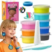 sarcia.eu Hey Clay Bijou nakit Modelirna masa + dodatki, modelirna glina, 8 barv