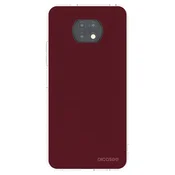 Silikonski prozorni ovitek za Xiaomi Redmi Note 9T - Burgundy red