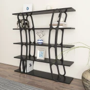 Hanah Home Polica 120x120x25cm Crna
