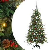 Vidaxl Umetno Zložljivo Božično Drevo Zelena 150 cm PE in PVC