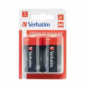 baterija alkalna 1,5V D pk2 Verbatim 49923 blister