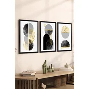 WALLXPERT Set 3 dekorativne slike Artsycllct17
