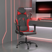 vidaXL Igraca stolica crno-crvena od umjetne kože