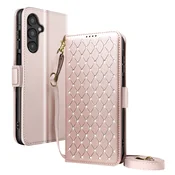 AVIZAR Etui za Galaxy A16/A26/A17 anti-RFID z naramnico in trakom, Bež, (5000274748)