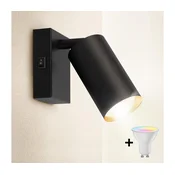 Brilagi -LED prigušiva zidno spot svetlo SELE 1xGU10/6W/230V crna/zlatna