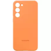 Samsung Silikonski ovitek Silicone Case za Galaxy S23+ - Oranžen
