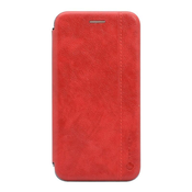 Preklopni Etui za Huawei Honor 20 Lite/Honor 20e Teracell, Leather , rdeča in prozorna