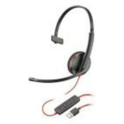 Poly Blackwire C3210 USB-A Black Mono Headset (Bulk), 77R24A6