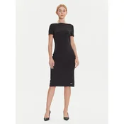 Calvin Klein Cocktail obleka LV044D063G Črna Slim Fit
