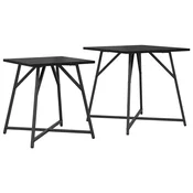 Set pomocnih stolica 2 pcs Crni hrast