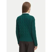Tommy Hilfiger Pletena jopica Soft WW0WW52191 Zelena Regular Fit