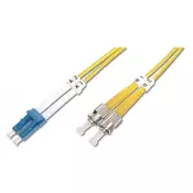 FO patch cord, duplex, LC to ST SM OS2 09/125 µ, 3 m