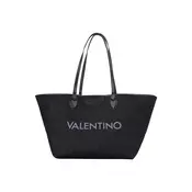 VALENTINO Shopper torba bež melange / pastelno plava / brokat / crni traper