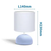 Aigostar - Stona lampa 1xE14/40W/230V plava/bela