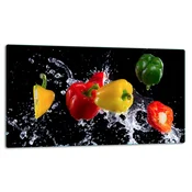 shumee STEKLENI KROŽNIK ZA REZANJE 52x30 PEPPER