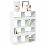 Regal za knjige bijeli 100 x 33 x 125,5 cm konstruirano drvo