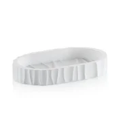 Kela Posodica za milo Merida iz poliresina, bela, 15,0 x 9,0 x 2,5 cm