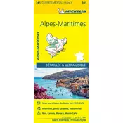 Alpes-Maritimes - Michelin Local Map 341
