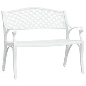 Vidaxl Vrtna klop 102 cm liti aluminij bele barve