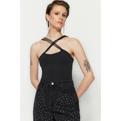 Trendyol Black Knitted Body with Snap fastener