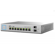Ubiquiti UniFi US-8-150W Upravljano L2 Gigabit Ethernet (10/100/1000) Podrška za napajanje putem Etherneta (PoE) Sivo