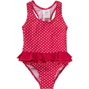 PLAYSHOES Jednodijelni kupaci kostim PUNKTE, crvena / bijela