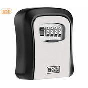 Black+Decker sef za kljuceve s bravom, metal, 12x9x4 cm