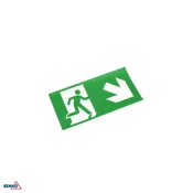 Luxmena piktogram za zasilno svetilko s puščico navzdol desno 251 × 25 mm BM-C91-MLR2-PKT-ODR
