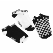 Čarape (Set od 3 para) URBAN CLASSICS - Sneaker Checks 3-Pack - crno / bijela - TB3387