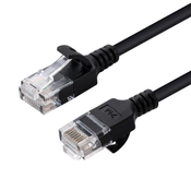 Omrežni kabel U/UTP CAT6 3M črn slim