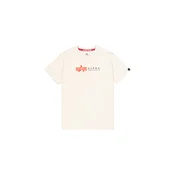 ALPHA INDUSTRIES Majica svetlo siva/temno oranžna/volneno bela