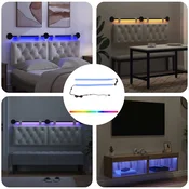 vidaXL LED trak 110 cm večbarvno PVC