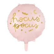 Folijski balon Hocus Pocus rožnat 45 cm z zlatim potiskom