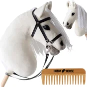shumee KONJ ZA HOBI KONJ NA PALČKI KONJSKA GLAVA BELA + GLAVNIK [M-HOBBYHORSE6]