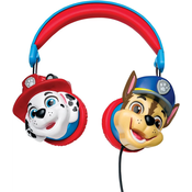 Djecje slušalice Lexibook - Paw Patrol, Chase, 85 dB, plave/crvene