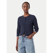 Tommy Jeans Pletena jopica DW0DW23458 Mornarsko modra Regular Fit