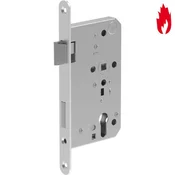 ECO vdolbna ključavnica GBS 81 PZW, leva, trn 65, okrogla čelnica 20 mm, inox