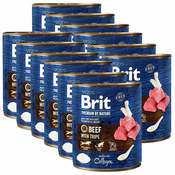 Konzervirana hrana Brit premium by Nature Beef & Tripe 12x800 g