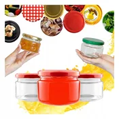 shumee 5x steklenih kozarcev 265 ml za med, kozarec za marmelado, sladice, sveče 265 ml