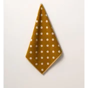 Kuhinjska brisača 50 x 50 cm, bele pike - rumena