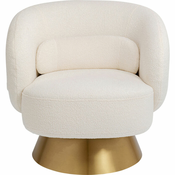 Meblo Trade Fotelja Orion White 78x76x75h cm