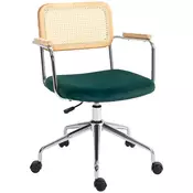 Homestar Pisarna stol Boho dizajn 60x57x86-94 cm zelena