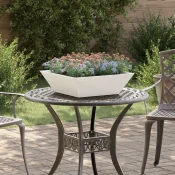 Vrtna saksija 5 pcs Bijelo 50 x 50 x 15 cm Celicna vrata