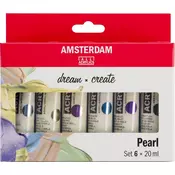 Set akrilnih boja AMSTERDAM dream and create Pearl 6 x 20 ml