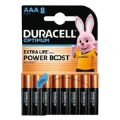 Baterije mikro DURACELL Optimum AAA, pakiranje od 8 komada 10PP110052