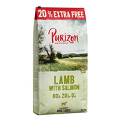 12 kg + 2,4 kg gratis! Purizon Adult - bez žitarica - Janjetina i losos