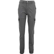 Urban Classics Kargo hlače  Ladies High Waist Cargo Pants   siva